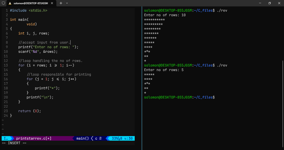 NinoProductionz's tweet image. Day 1 of #30 days challenge of C programming..
#ALX_SE @julienbarbier42 
#C_programming
#life_of_a_software_engineer 
#Cohort_20