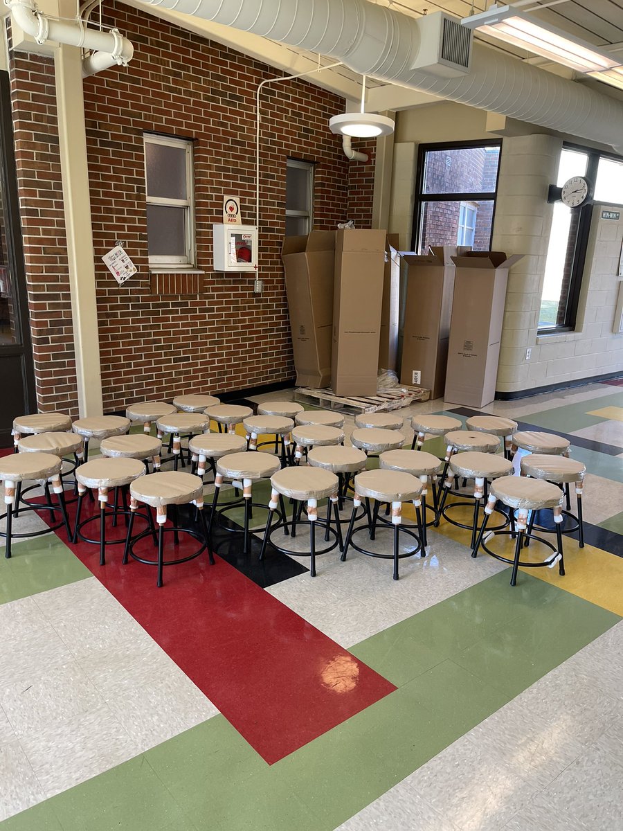 PoirotSCIENCE's tweet photo. Thanks @NOVA_Engineer for your generous donation to support @AwtreyVikings and our Stools for STEM project!  Our stools just arrived, and we can’t wait to get our new STEM lab set up!  Stay tuned for more pictures! @DonorsChoose https://t.co/spR9TDNTDv