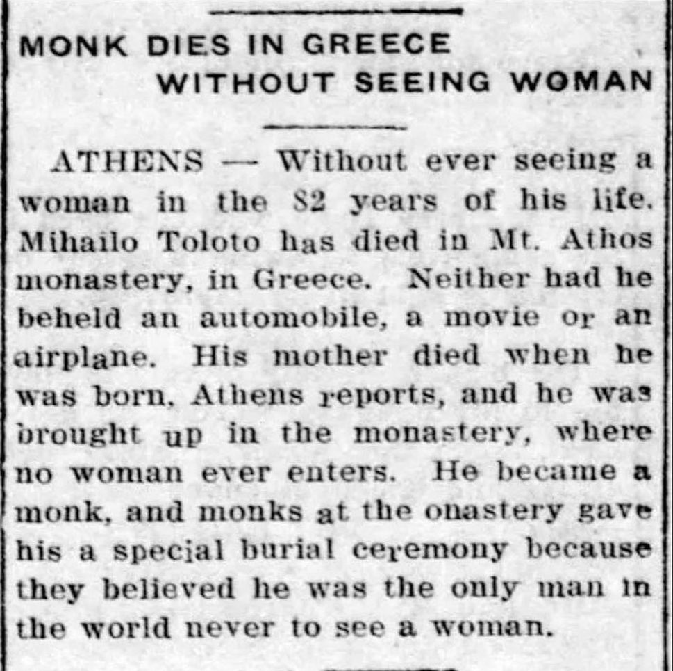 Mihailo Tolotos died without ever setting eyes on a woman. Born in 1856, Mihailo Tolotos faced a tragic start to his life when his mother passed away a mere four hours after his birth. With no father or other family members coming forward, the young boy found himself abandoned…