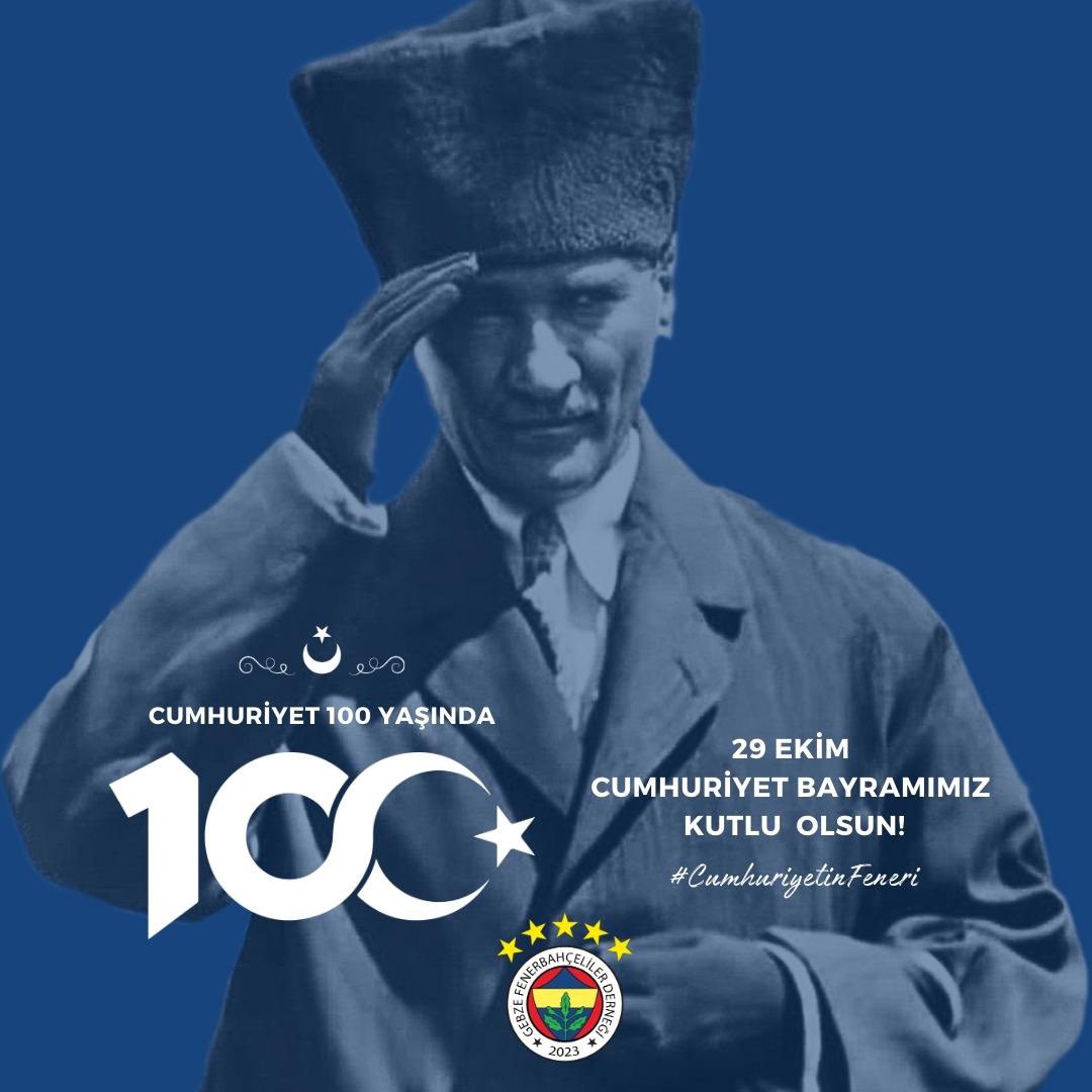 Cumhuriyetimiz 100 yaşında!

29 Ekim Cumhuriyet Bayramımız kutlu olsun! 🇹🇷

#SonsuzaDekCumhuriyet
#CumhuriyetinFeneri