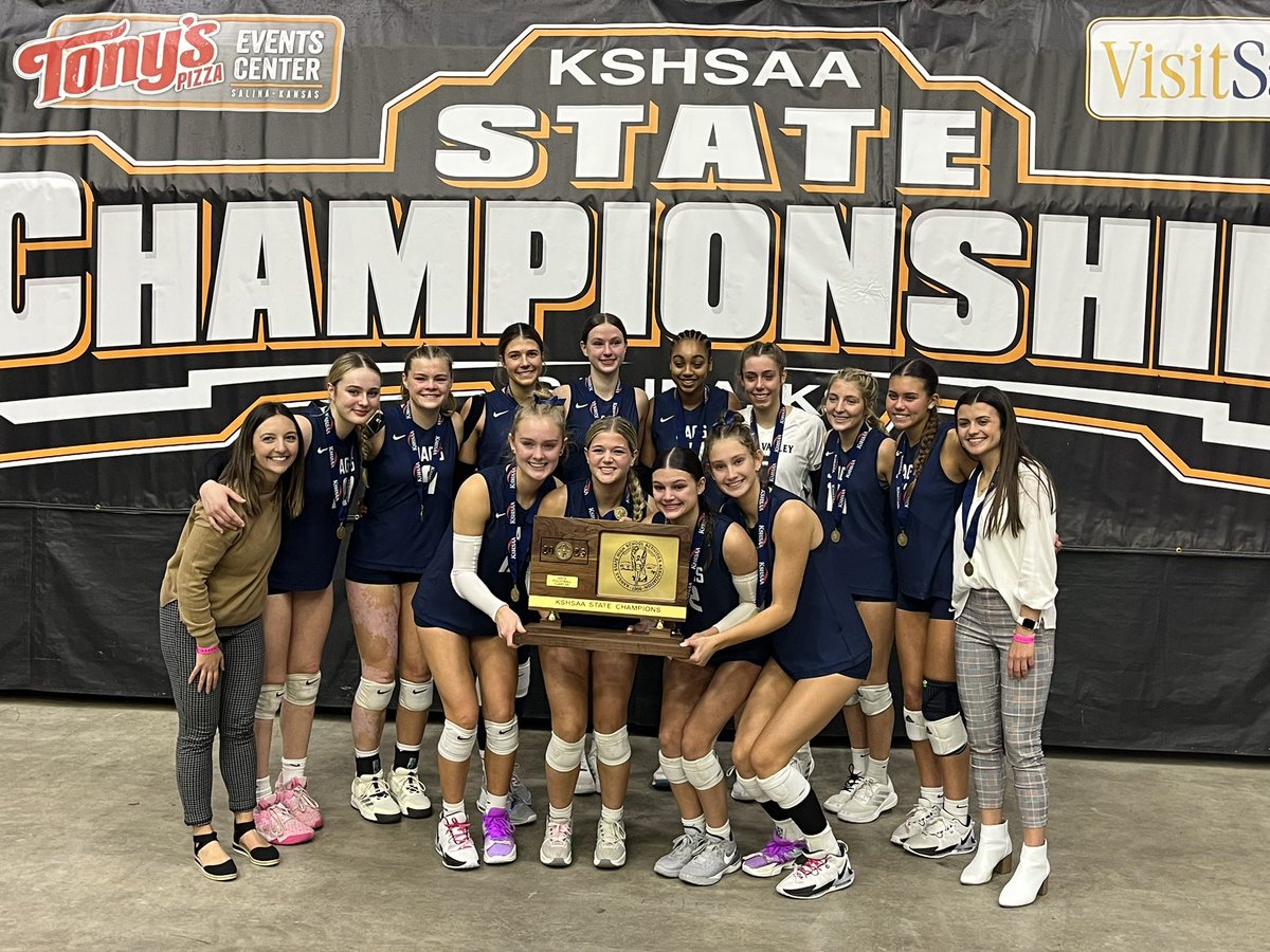 6A State Champions! 🏆🏐

Congratulations to Shawnee-Mill Valley High School for winning the Class 6A State Volleyball Championship! 

1st - Shawnee-Mill Valley
2nd - OP-Blue Valley North
3rd - Olathe Northwest
4th - OP-Blue Valley West