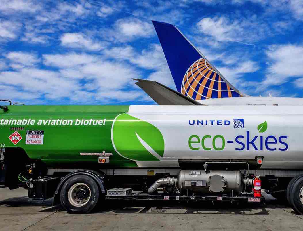 Sustainable Aviation Fuel (SAF) is a biofuel used to power aircraft, distilled from non-petroleum plant &amp; algae material, used cooking oil, municipal solid waste, agricultural &amp; cellulosic residues, product packaging, discarded food, &amp; trash. Rather than dumping methane-producing