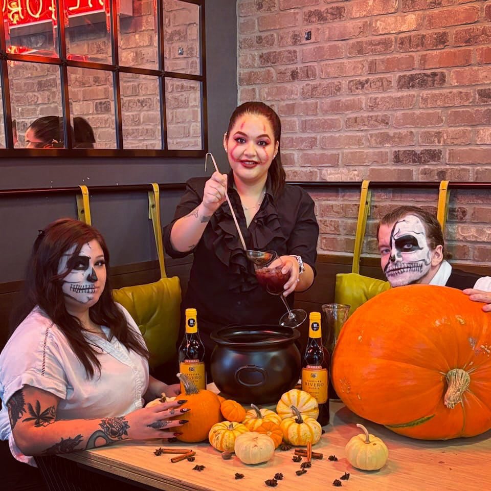 Spooky Spiced Sangria is a brewing all weekend! 🎃 👻 🧙‍♀️