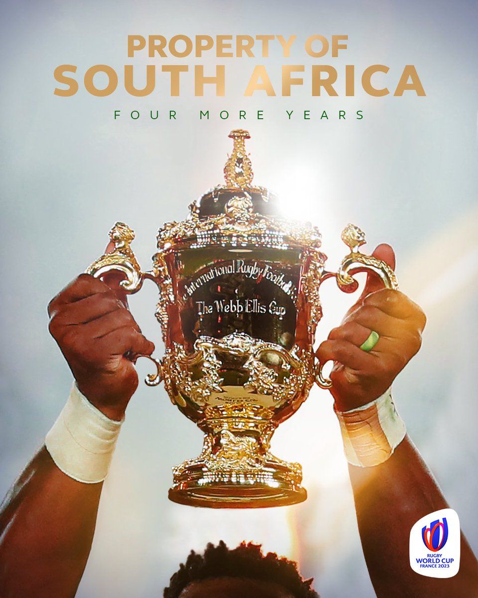 Yours for another four years, <a href="/Springboks/">Springboks</a> 🏆

#RWC2023 | #RWCFinal