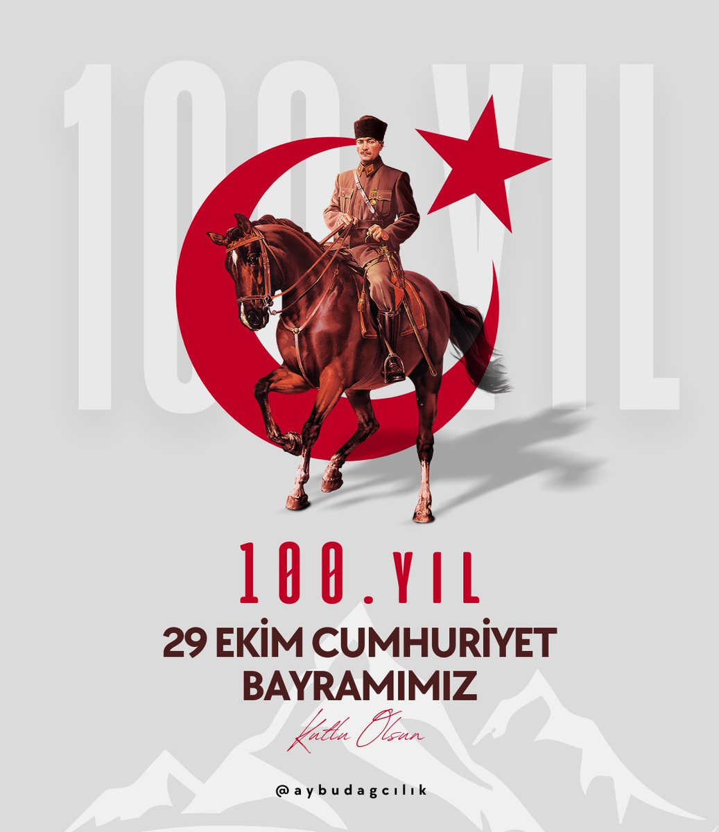Cumhuriyetimizin 100. Yılını gururla ve sevinçle kutluyor, bize bu kıymetli Cumhuriyeti hediye eden başta Gazi Mustafa Kemal ve silah arkadaşlarını saygıyla ve sevgiyle yad ediyoruz. Atamızın da dediği gibi ‘Türkiye Cumhuriyeti İlelebet Payidar Kalacaktır’’.Yaşasın Cumhuriyet! 🇹🇷