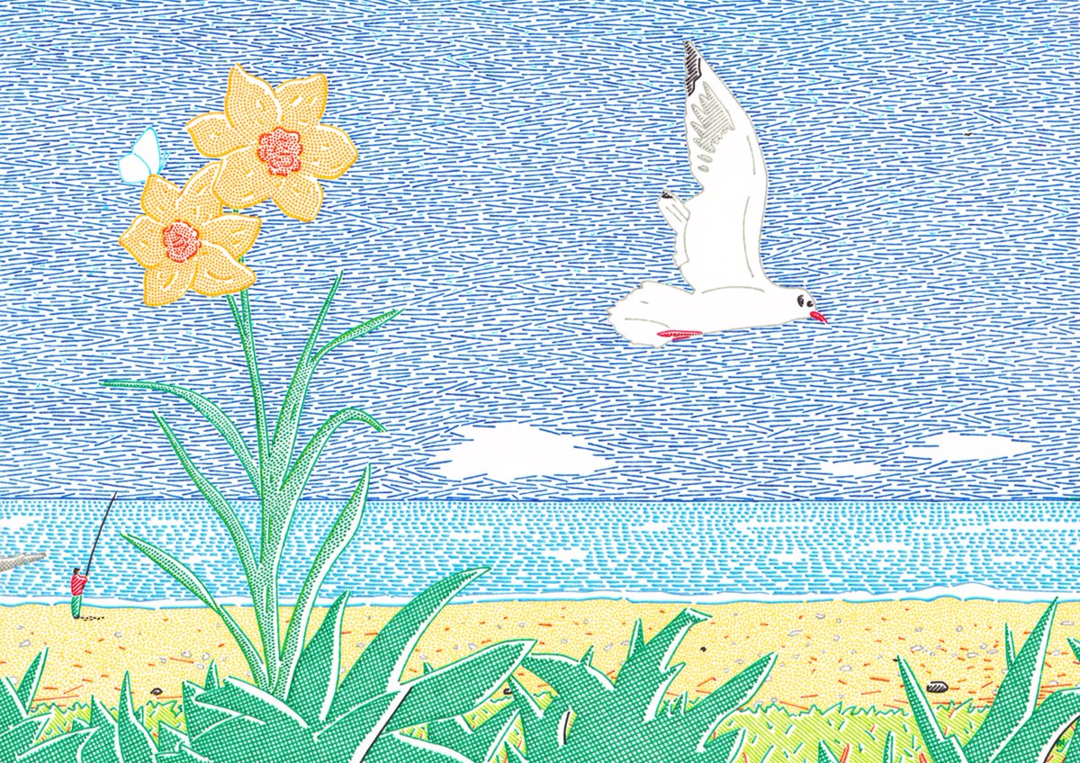 flower bird no humans outdoors sky day scenery  illustration images