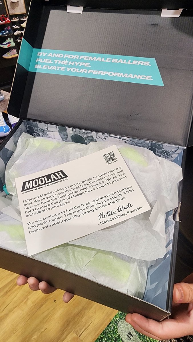 New kicks for <a href="/KamreeShaw2028/">Kamree Shaw 2028</a> basketball season! ❤️🏀 Did you know <a href="/moolahkicks/">Moolah Kicks</a> is made BY Women, FOR Women? How cool, right! As a fellow female entrepreneur, I'm HERE for alllll the girl power. 💪 

We are stronger together, ladies! 🙌