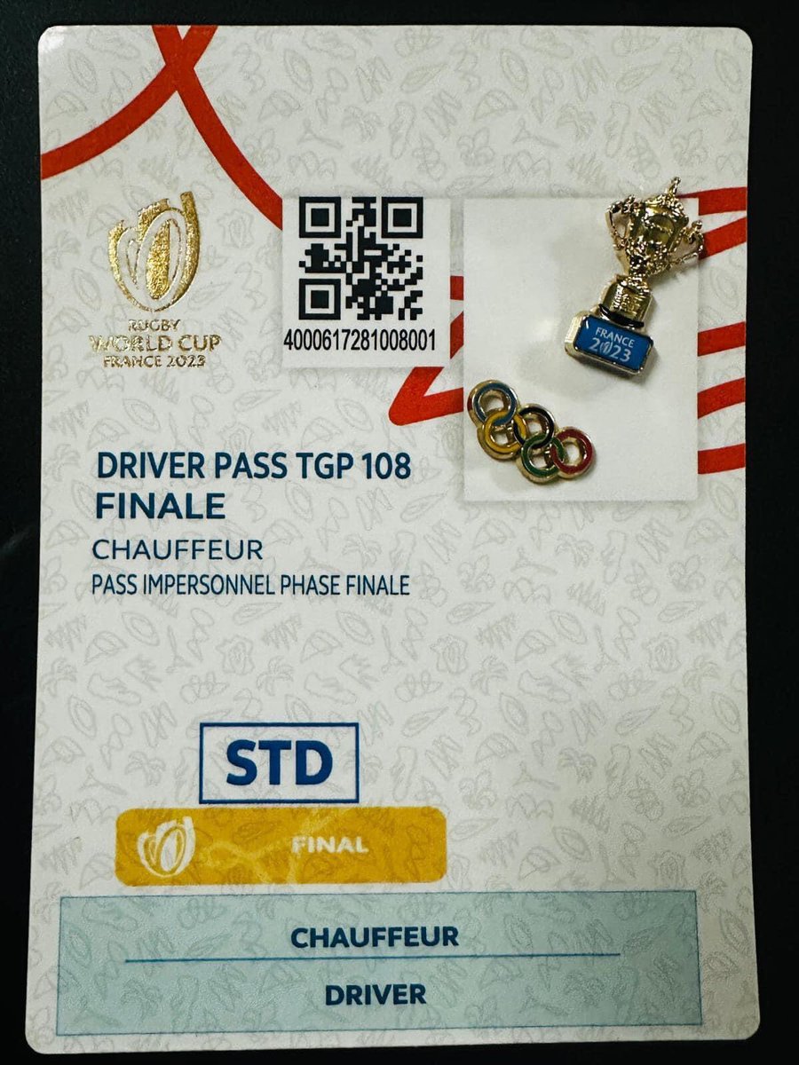 SecurityDriver1's tweet image. Notre équipe mobilisée en ce jour de finale de Coupe du Monde de Rugby.