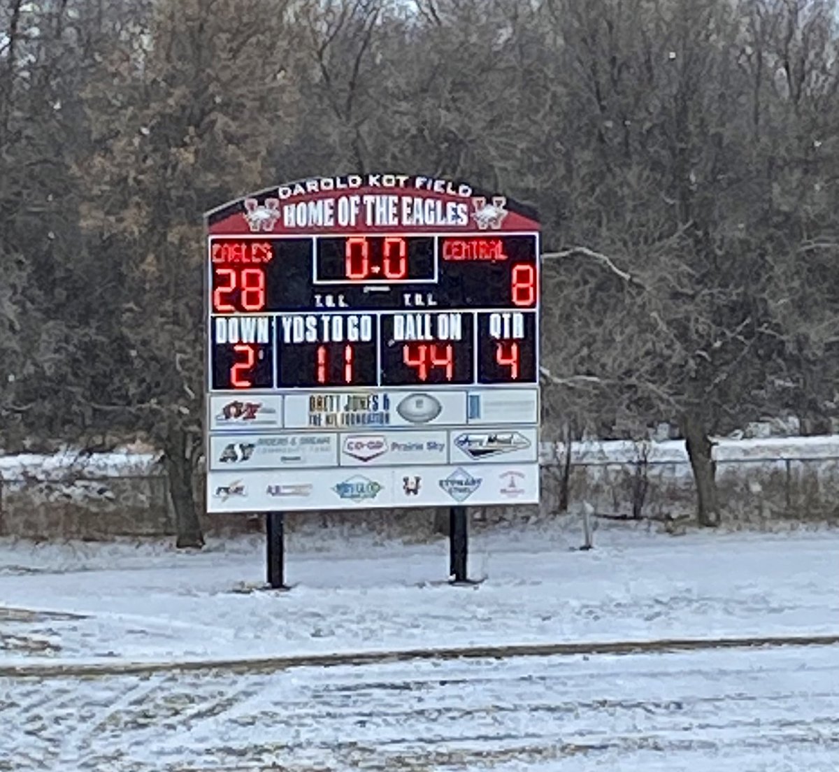 Final #WCSEagles 28-8 over MJ Central in the South Sask Rural 5A League Final. Champs 3 years in a row!