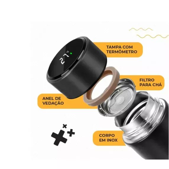 PromosVariadas's tweet image. Veja esta linda e estilosa garrafa térmica! Material de aço inoxidável, possui termômetro em display digital led, em diversas cores para você escolher! Por apenas R$19,90. Compre na Shopee agora! shope.ee/4poa0Dzi9w?sha…