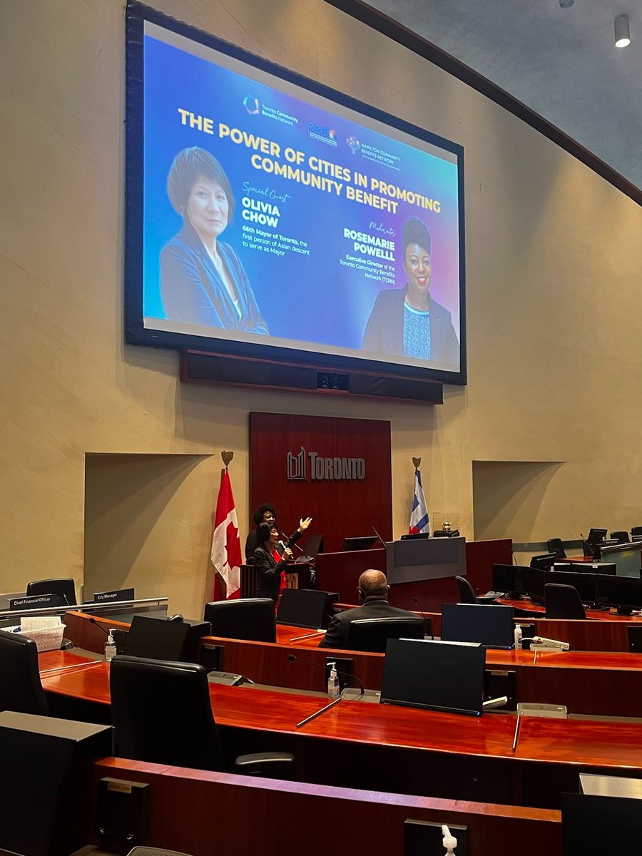MayorOliviaChow's tweet photo. It was great to welcome the GTHA Community Benefits Summit to City Hall this morning. Thank you to @TCBN_TO for organizing.

This is the power of partnership – government, public, private sectors joining together. Building power together and creating a more welcoming region. https://t.co/wbxDlvfO4d