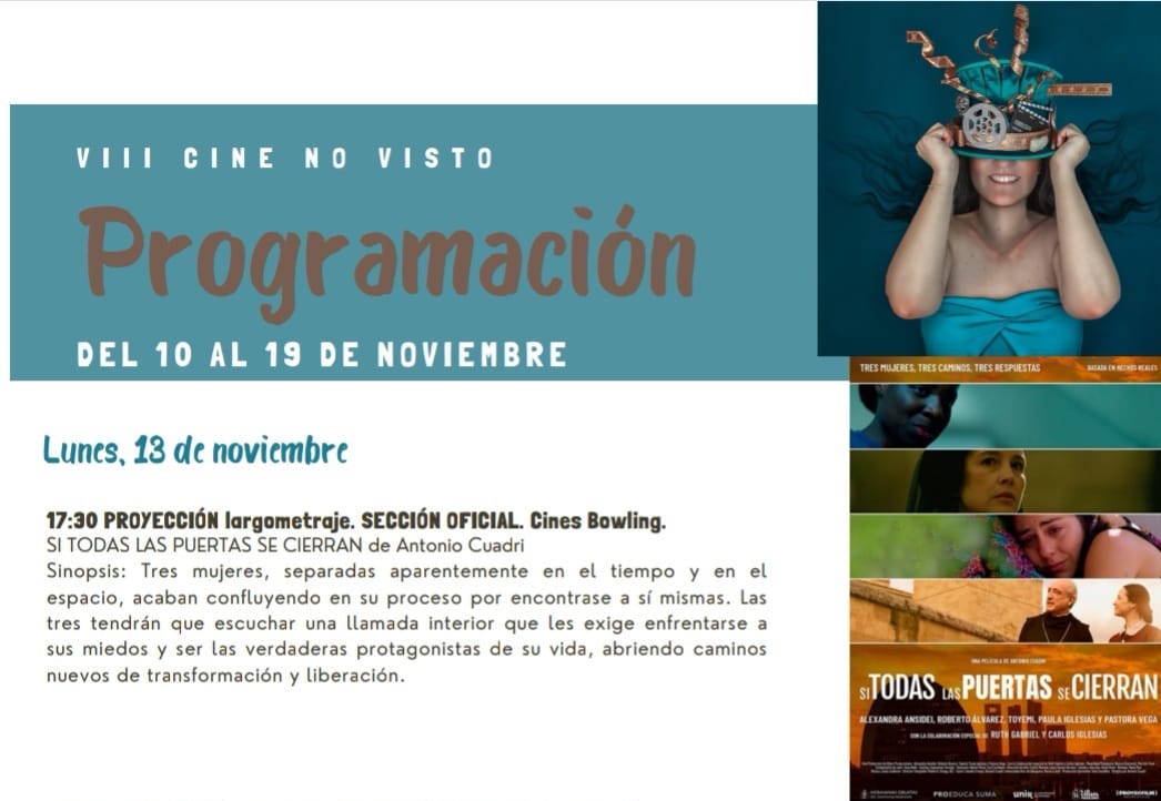 UlisesProducci1's tweet photo. 📷  ¡NOTICIÓN!
 Nuestro largometraje compite en la sección oficial de la 8ª Edición de Cine No Visto Festival de #cineindependiente en Linares, Jaén
 Lunes, 13 de noviembre
 17:30 horas
Cines Bowling Linares, Jaén

@Ruthgabriel_S 
@gontrujillo 
@antonioroda @cine @festivalcine https://t.co/EPjqyPyHeh