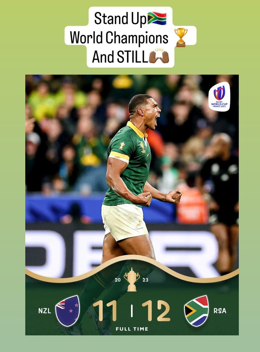 #Springboks #RWCFinal