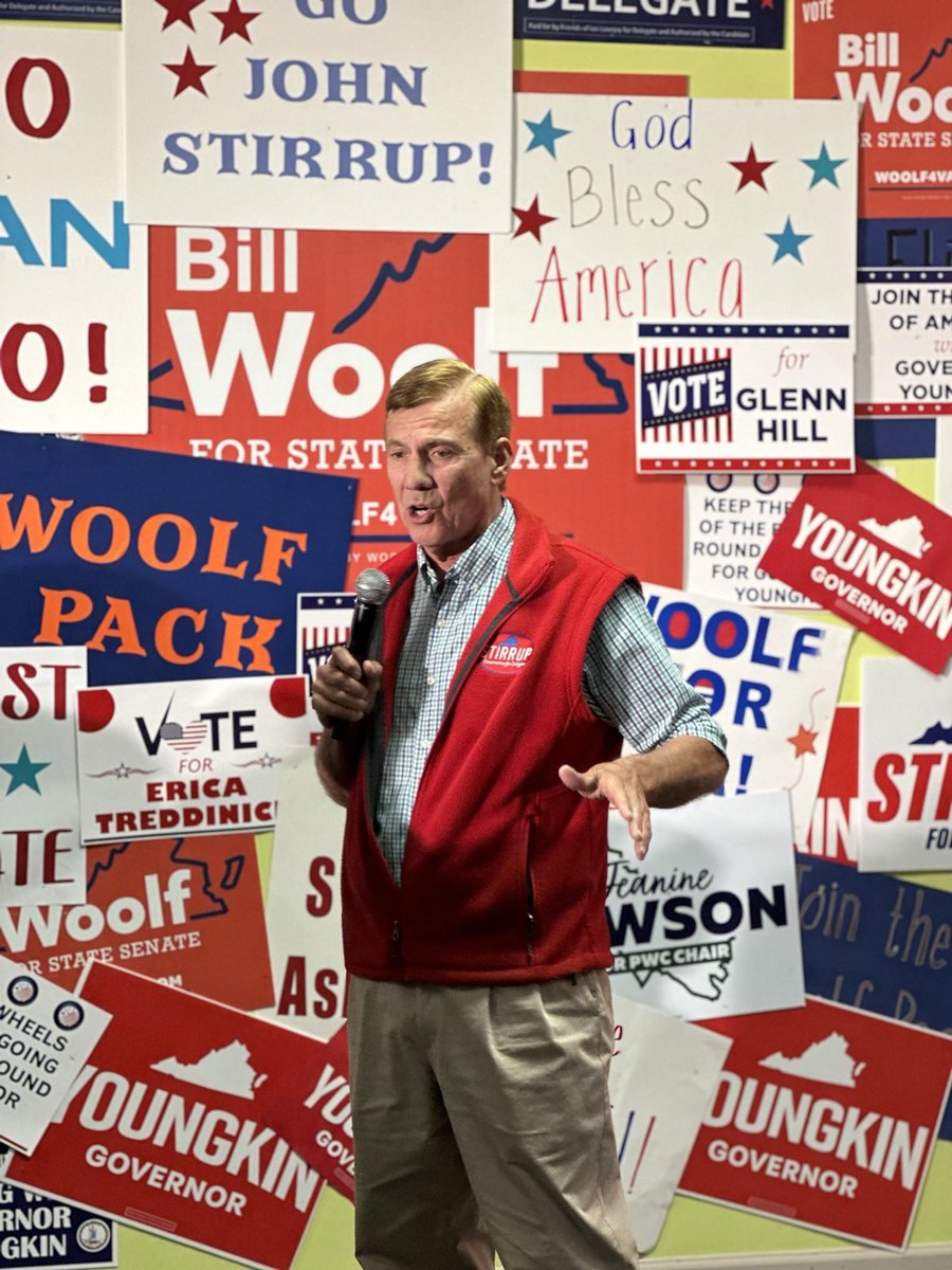 stirrup4va's tweet photo. Packed house for our GOTV Rally with the Governor &amp; @Woolf4VA @IanTLovejoy @NRattrayBaldwin! We’re feeling the energy in Prince William. Let’s build on all of our success! 10 days left — make it count! https://t.co/Z4R9LeJeXq