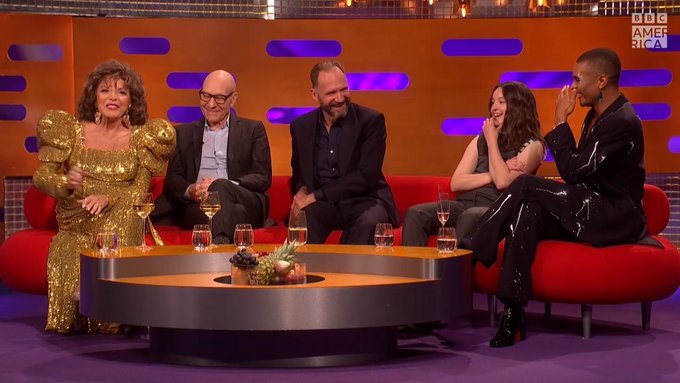 Dame Joan Collins got it from her grandmama! #TheGrahamNortonShow https://t.co/xlz1G8qw0Q<a href="/tag/thegrahamnortonshow"class="tags">#TheGrahamNortonShow</a>