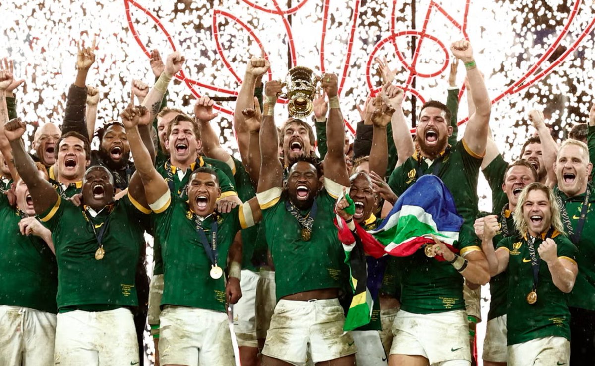 2010MisterChip's tweet image. Cuartos: Francia 28-29 Sudáfrica
Semis: Inglaterra 15-16 Sudáfrica
Final: Nueva Zelanda 11-12 Sudáfrica

La probabilidad de que volvamos a ver a un campeón del mundo ganar todos los partidos de Fase KO por 1 punto tiende a cero.

#RWCFinal