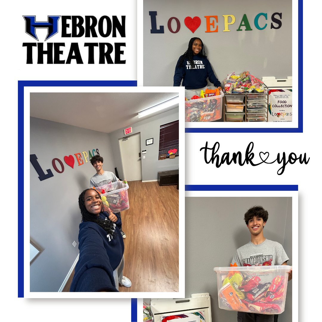 Big thanks to <a href="/Hebron_Theatre/">Hebron Theatre</a> for collecting Halloween candy for the kiddos we support!