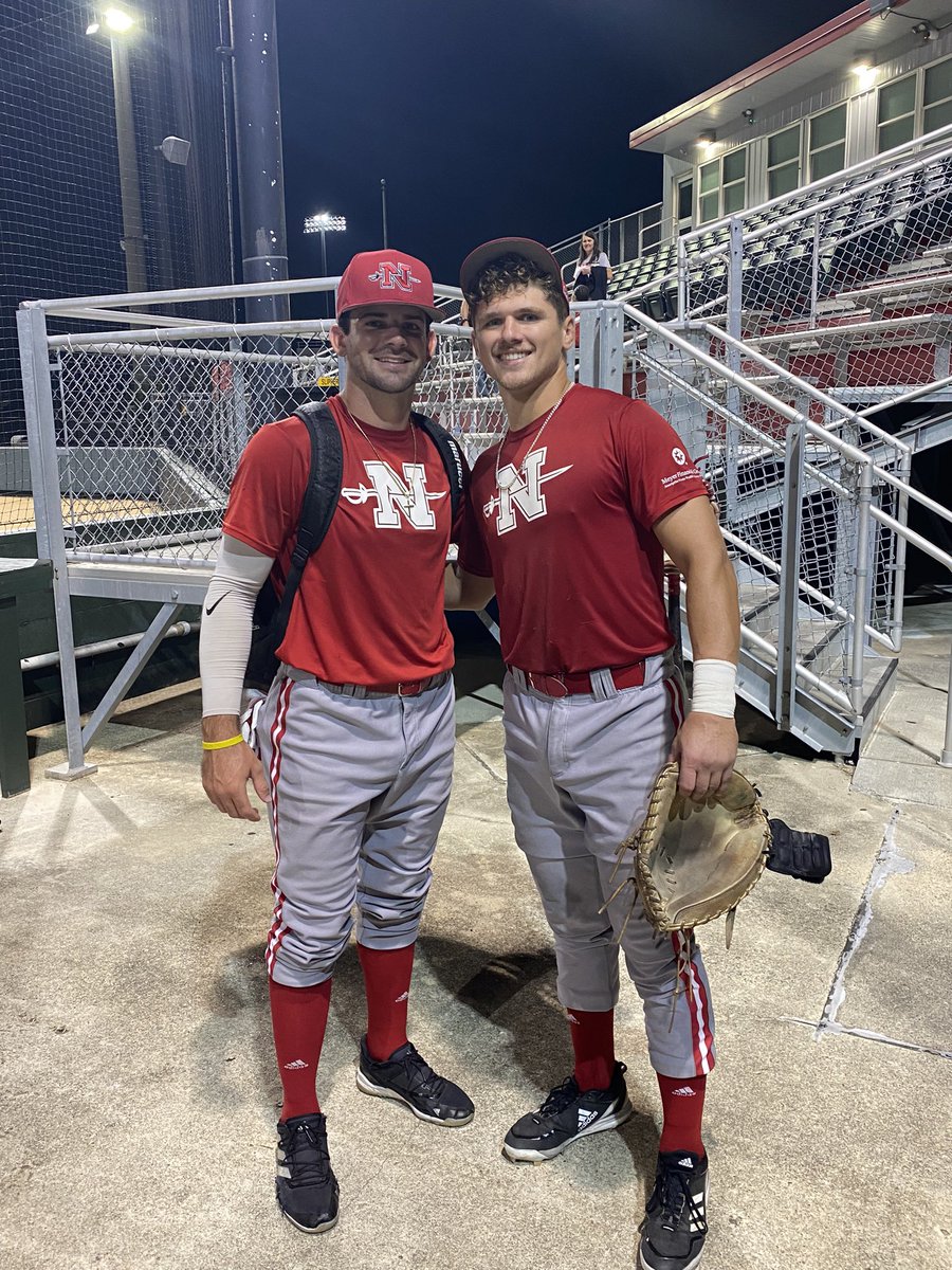 mcrosby27's tweet photo. Just a couple of MS Coast boys playing some ball down on the Bayou!  @cadecrosby27 @KadeTurnage32 @GabeWoods19 @Nicholls_BSB https://t.co/hwH07pFtMi