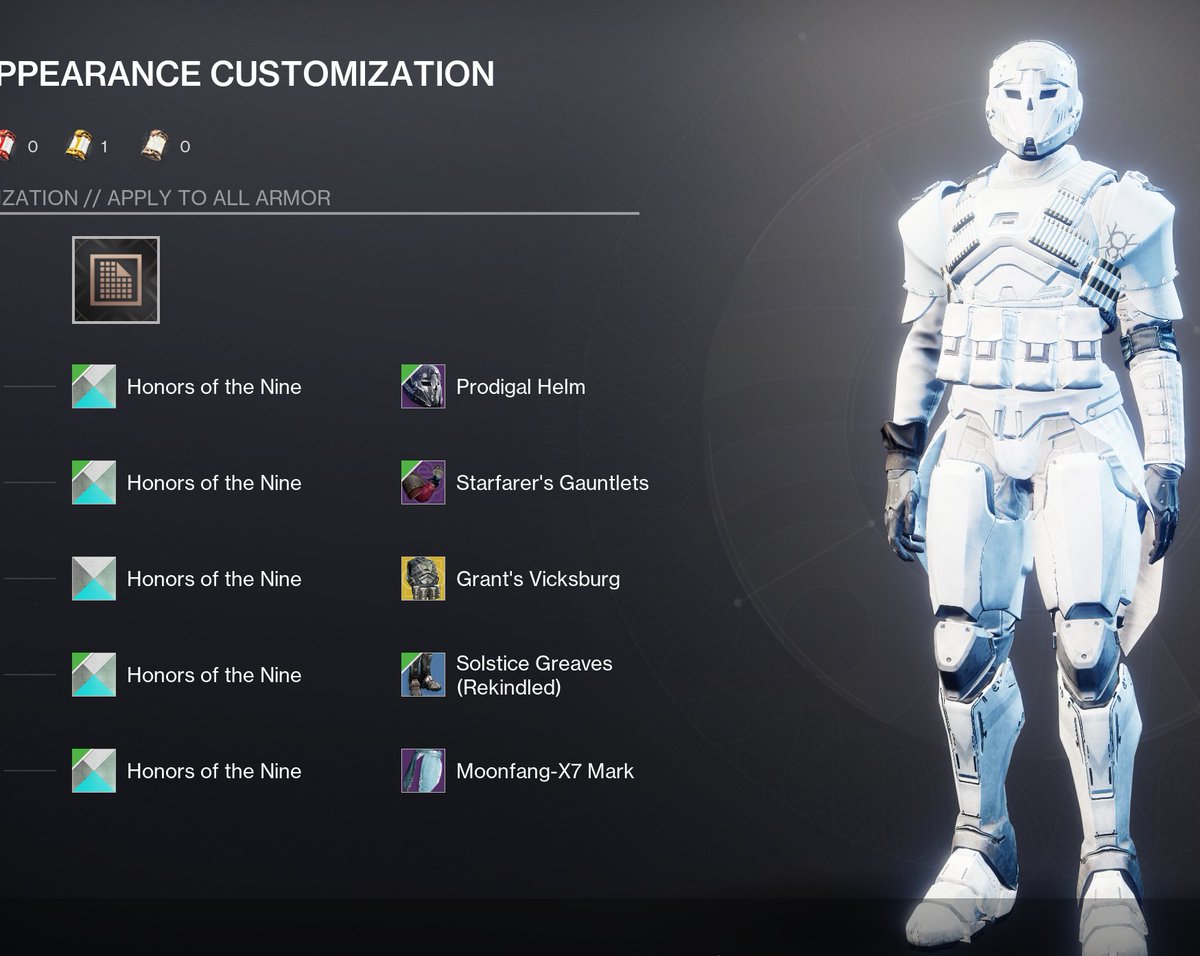 trialsofosiris1's tweet image. The Stormtrooper

#Destiny2Fashion #ThreadsofFright 
@DirtyEffinHippy
 @BrunoLouviers
 @TheSamBartley
 @_Timonx25
 @Cozmo23
 @BNG_Ivan
 @DestinyTheGame
 @Destiny2Team