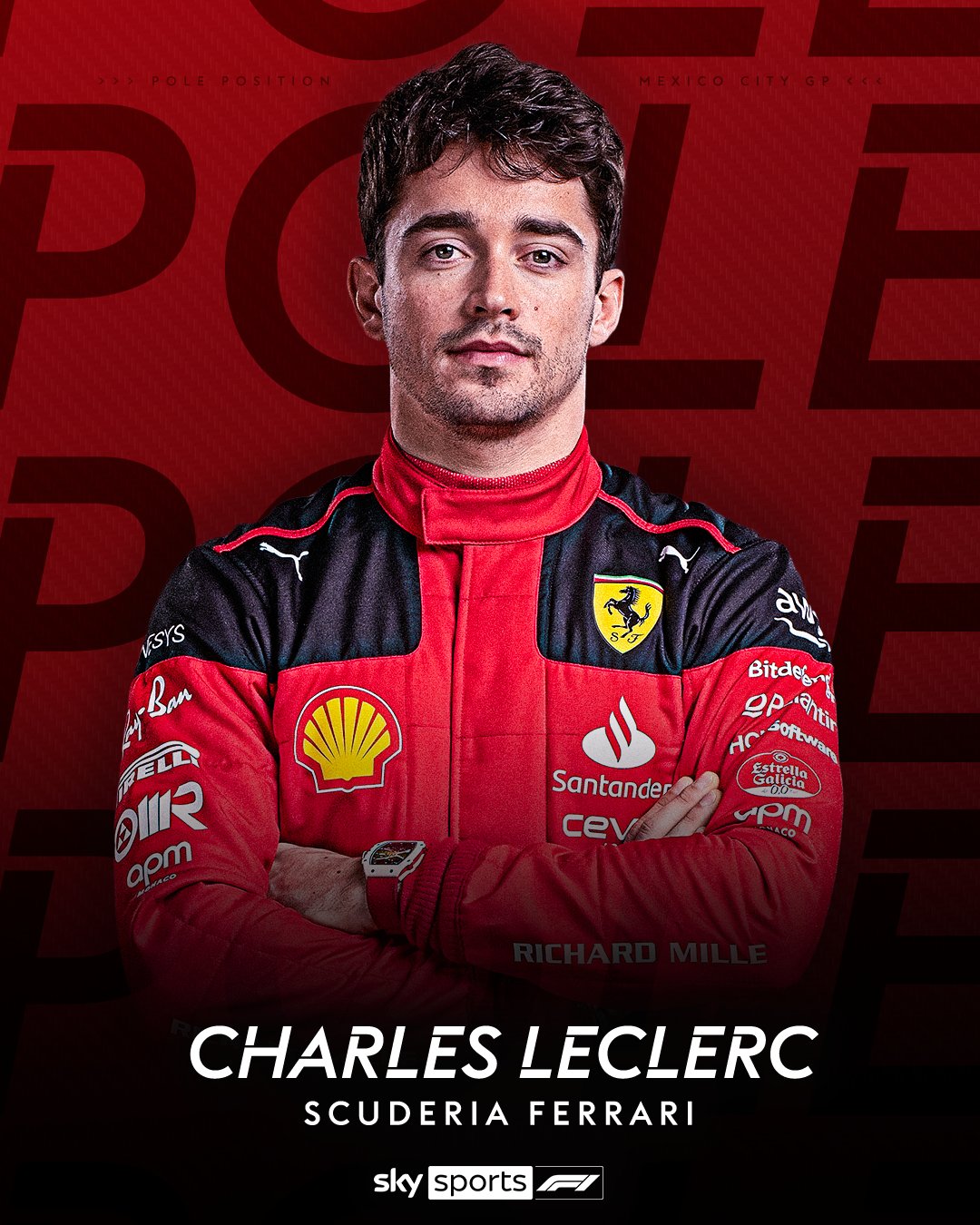 Fórmula 1: Charles Leclerc surpreende com 'pole position' no México