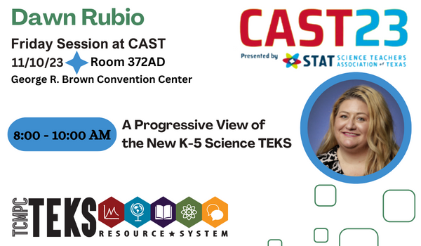 There are about to be some big changes in elementary science education. Want all the details? Come see me at CAST.

#STATCAST23
#TEKS_RS