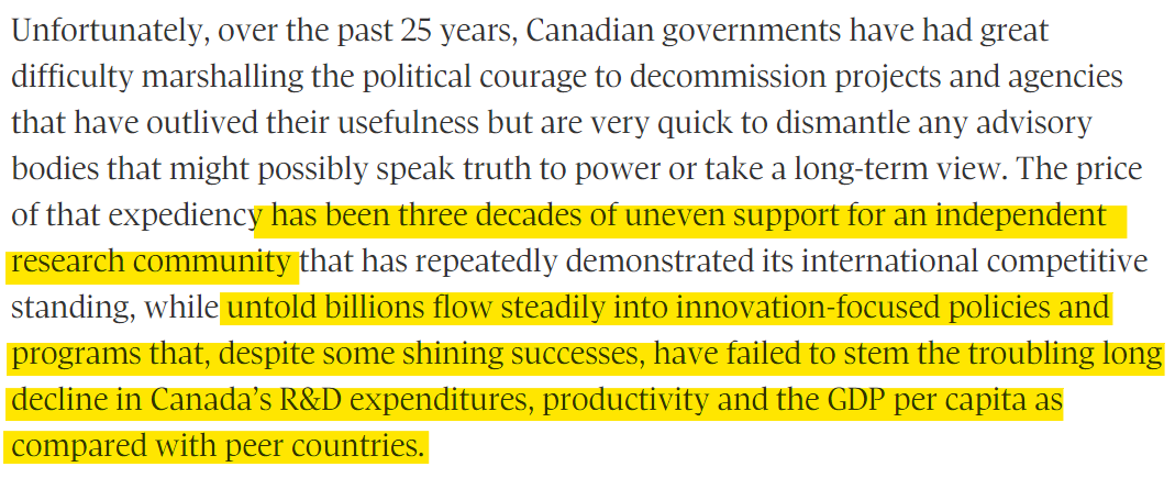 Long - but thoughtful &amp; accurate description of the 🇨🇦 research landscape &amp; its evolution during my formative years👇

theglobeandmail.com/gift/ad27ea4f9…

"Data never lie" I tell my graduate students. GERD &amp; BERD worrying. Culture must change if we want to maintain our standard of living.