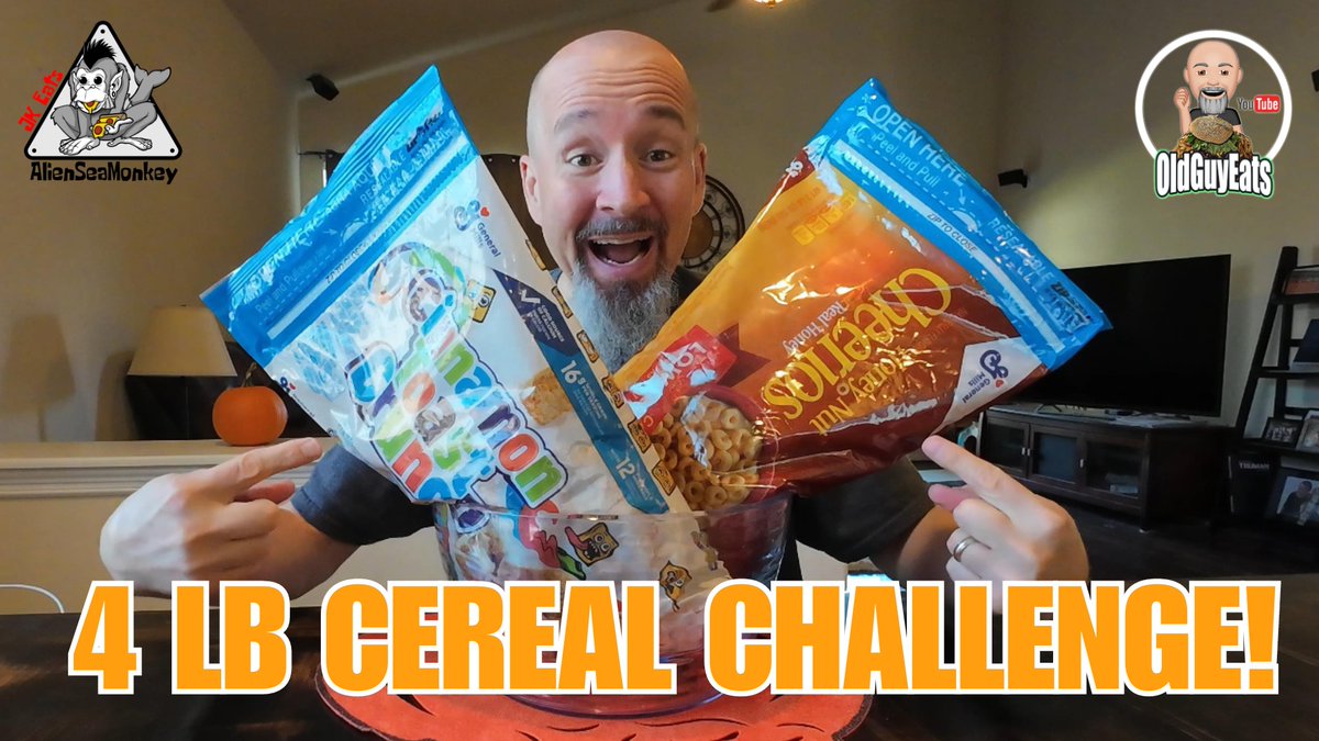 oldguyeats's tweet photo. Cereal Challenge [4 lbs of Cereal Plus Milk]
https://t.co/6696PWZCrz

#foodchallenge #eatingchallenge #cereal #CerealChallenge #breakfast #breakfastchallenge #DumbIdeas #mukbang #foodie #foodlover #collab #collaboration #AlienSeaMonkeyJKEats #oldguyeats https://t.co/Ame38TWQIZ