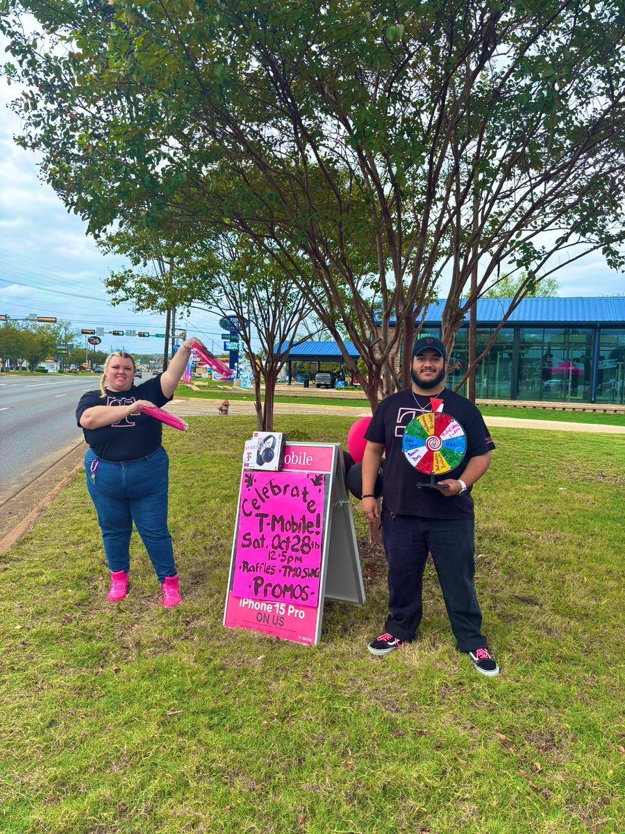 Andrea Melendez (@magenta_andr3a) on Twitter photo Customer Appreciation Day and 1 year Anniversary for our T-Mobile store in Jacksonville,Texas! Check out our Magenta Styled Chamber Tomato! <a href="/MagentaDavid24/">David Contreras</a> said “let’s do a Charlies Angles picture” haha <a href="/BradHamilton20/">Brad Hamilton</a> <a href="/BrianEjiasi/">Brian Ejiasi</a> Customer Appreciation Day and 1 year Anniversary for our T-Mobile store in Jacksonville,Texas! Check out our Magenta Styled Chamber Tomato! <a href="/MagentaDavid24/">David Contreras</a> said “let’s do a Charlies Angles picture” haha <a href="/BradHamilton20/">Brad Hamilton</a> <a href="/BrianEjiasi/">Brian Ejiasi</a>