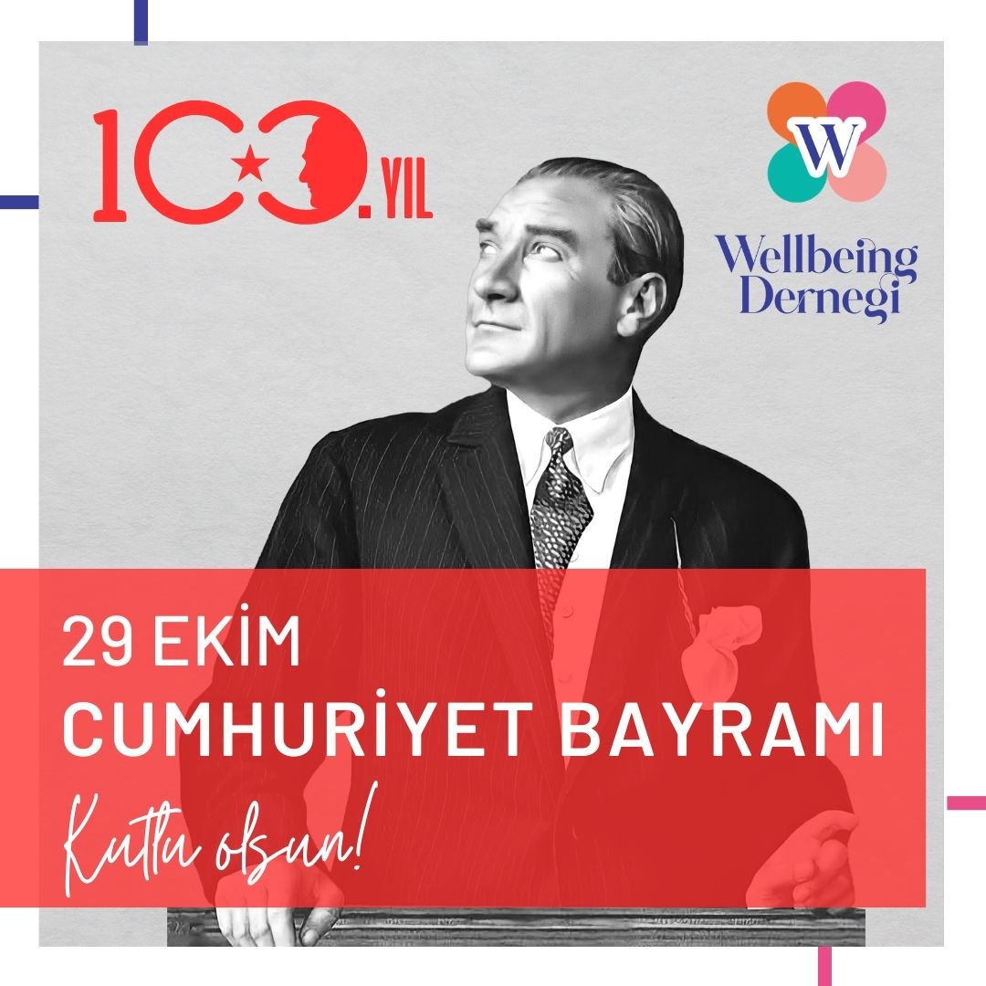 ''Ey yükselen yeni nesil! İstikbal sizsiniz. Cumhuriyeti biz kurduk, onu yükseltecek ve yaşatacak sizsiniz.''

- Mustafa Kemal Atatürk -

Cumhuriyetimizin 100. Yılı Kutlu Olsun!

#yaşasıncumhuriyet
#29ekimcumhuriyetbayramı
#wellbeingassociation