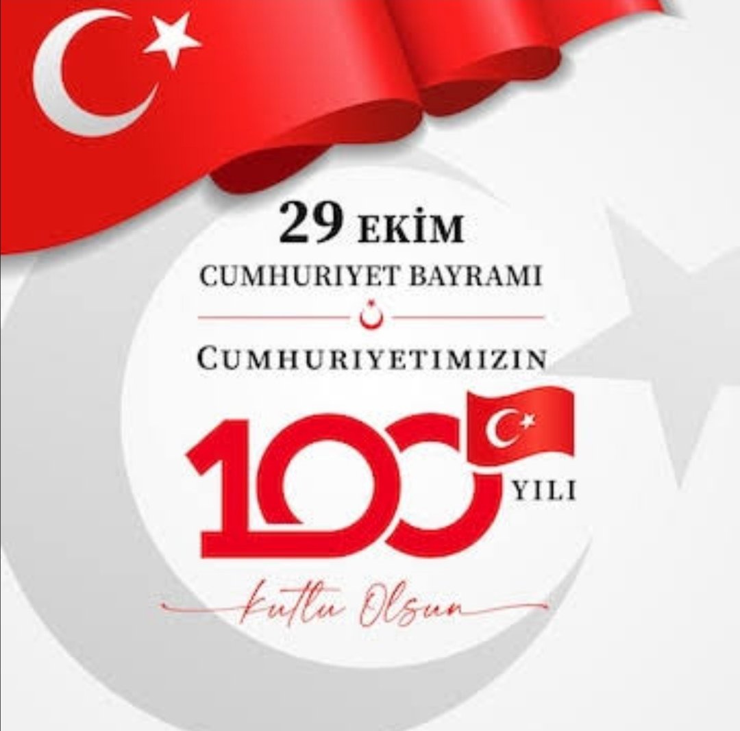 Cumhuriyetimizin 100. yılı  ülkemize kutlu olsun.