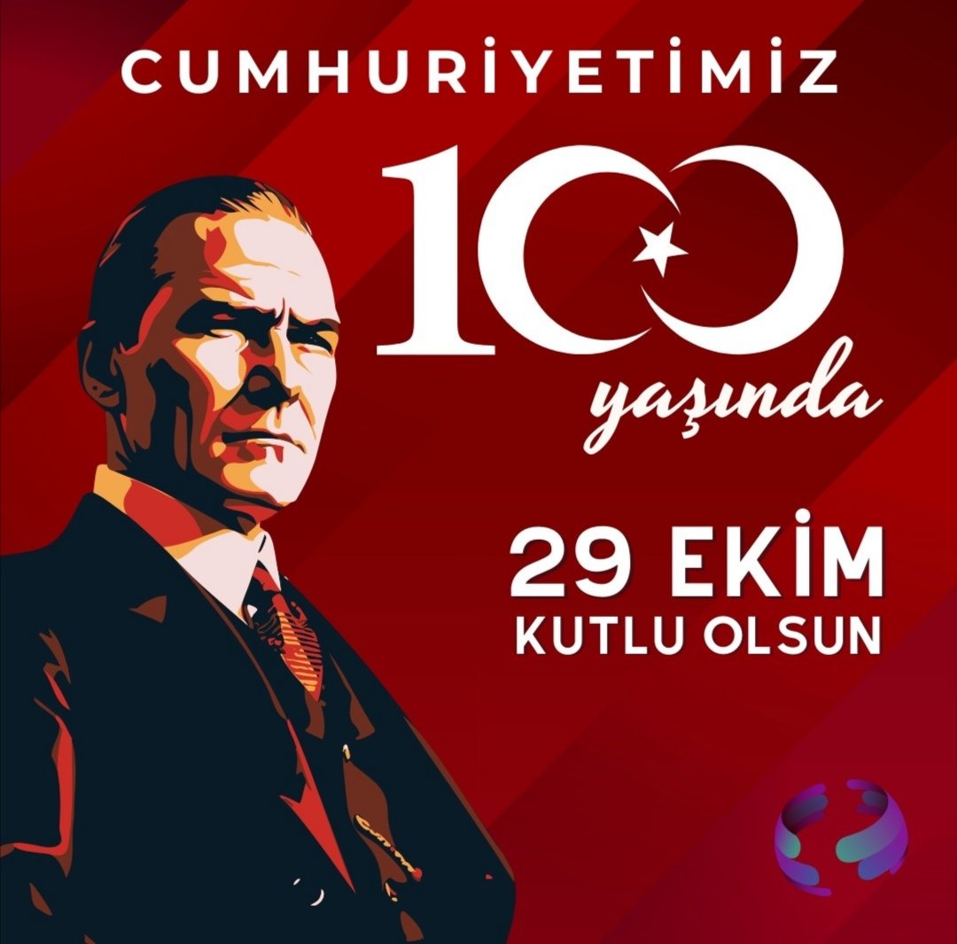 Türkiye Cumhuriyet'inin 100. Yılını kutluyor, bize Cumhuriyet'i armağan eden Mustafa Kemal Atatürk'ü ve silah arkadaşlarını saygıyla anıyoruz. 🇹🇷🇹🇷🇹🇷