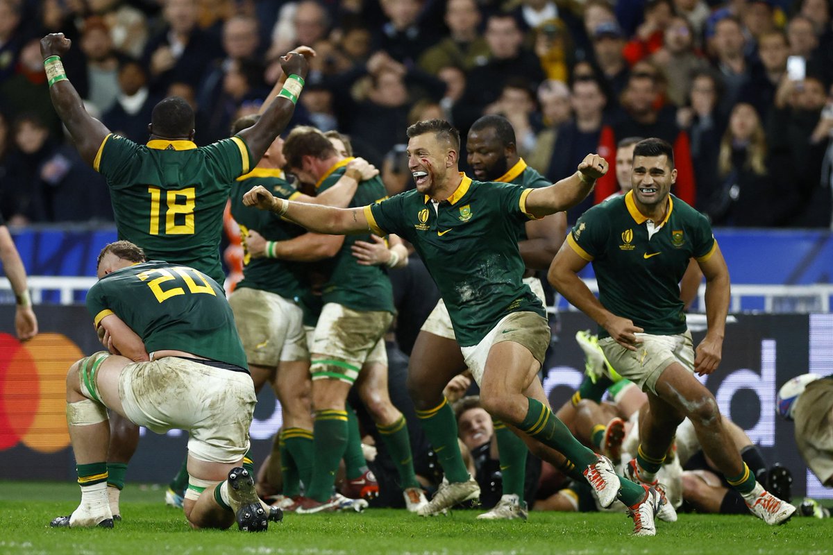 South Africa's Springboks are the first national team to win four Rugby World Cups.