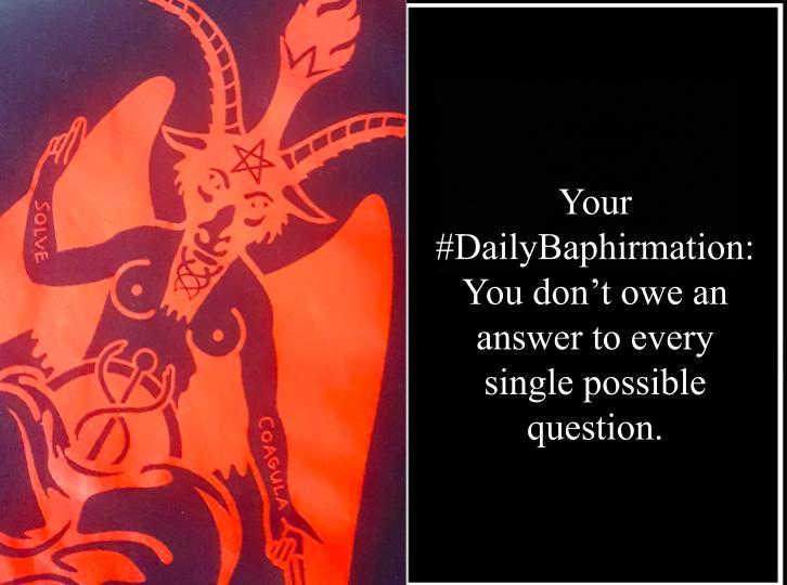 SatanicSF's tweet photo. #DailyBaphirmation https://t.co/amhpSPwgqa