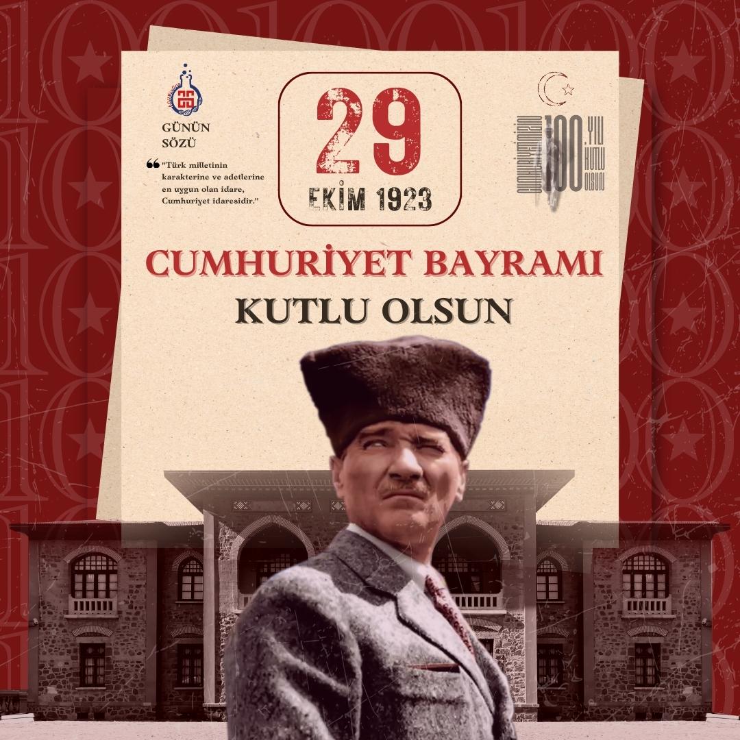 AguBioGen's tweet photo. Bir asır önce,  Atatürk ve arkadaşlarının öncülüğünde kurulan Türkiye Cumhuriyeti, bugün 100. yaşını kutluyor. Bu büyük millet, tarih boyunca pek çok zorluğu, savaşı ve acıyı geride bırakarak, kendi devletini kurmanın ve kendi aydınlık geleceğini yazmanın gururunu yaşıyor.🇹🇷🇹🇷🇹🇷 https://t.co/SZDwKlaBcg