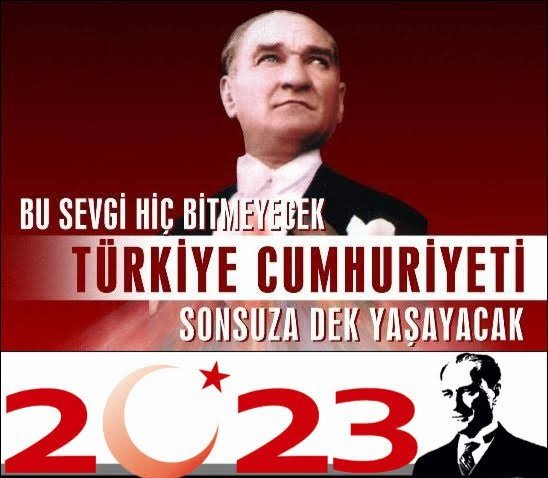 100. yıl 🥹🥹🥹 Bu ne büyük bir mutluluk. Cumhuriyet Bayramı kutlu olsun. Gazi Mustafa Kemal Atatürk ve silah arkadaşlarını rahmet ve minnetle anıyorum. Mekanınız cennet olsun.❤️🤍