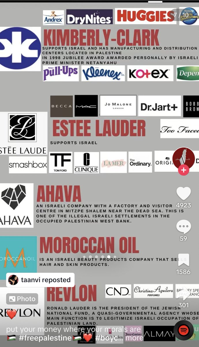 jlaurxns's tweet photo. brands to boycott that are supporting / fundraising isr*el https://t.co/1IiMXqcWrP