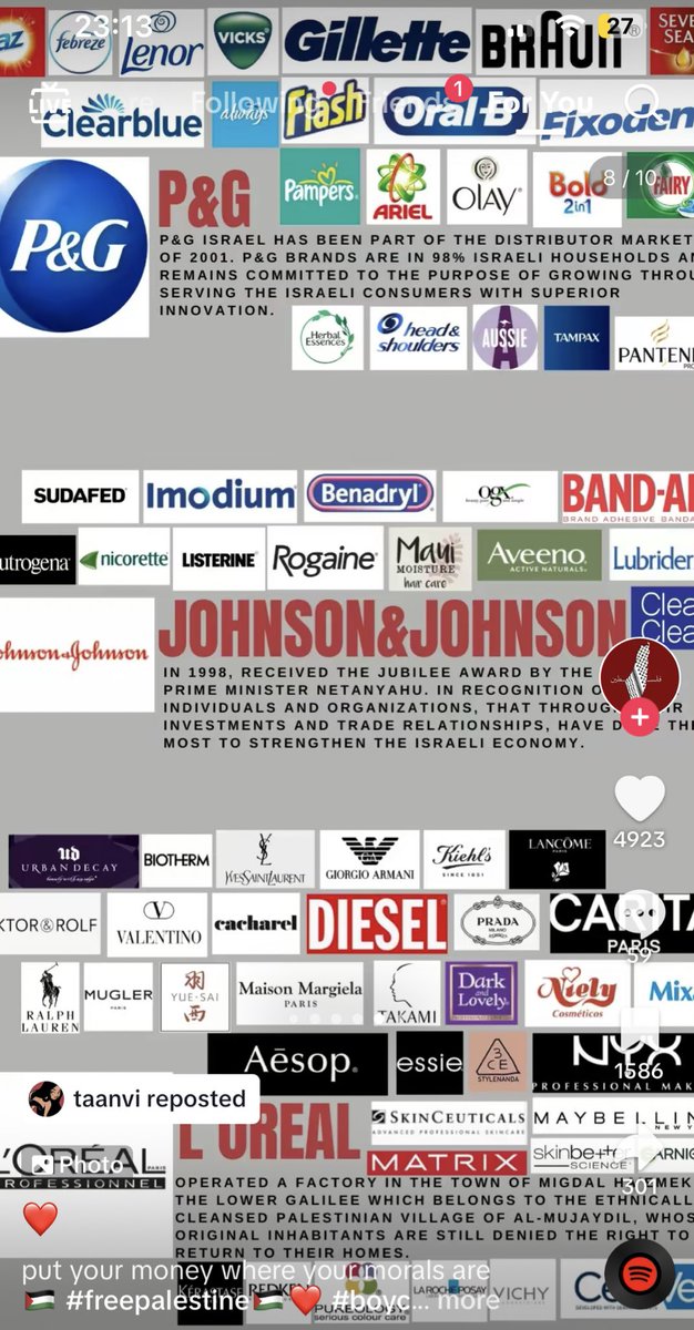 brands to boycott that are supporting / fundraising isr*el
