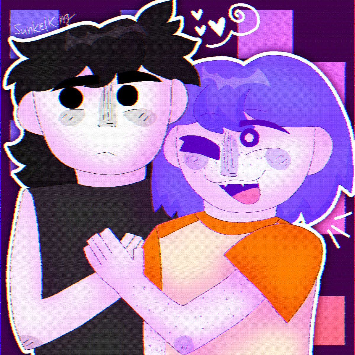 omokel week day 7 : free day
the end of the ship week lol! i wanted to do something more extravagant originally, but im sick and that is making me tired so I just drew this. #omokelweek23 #omorifanart