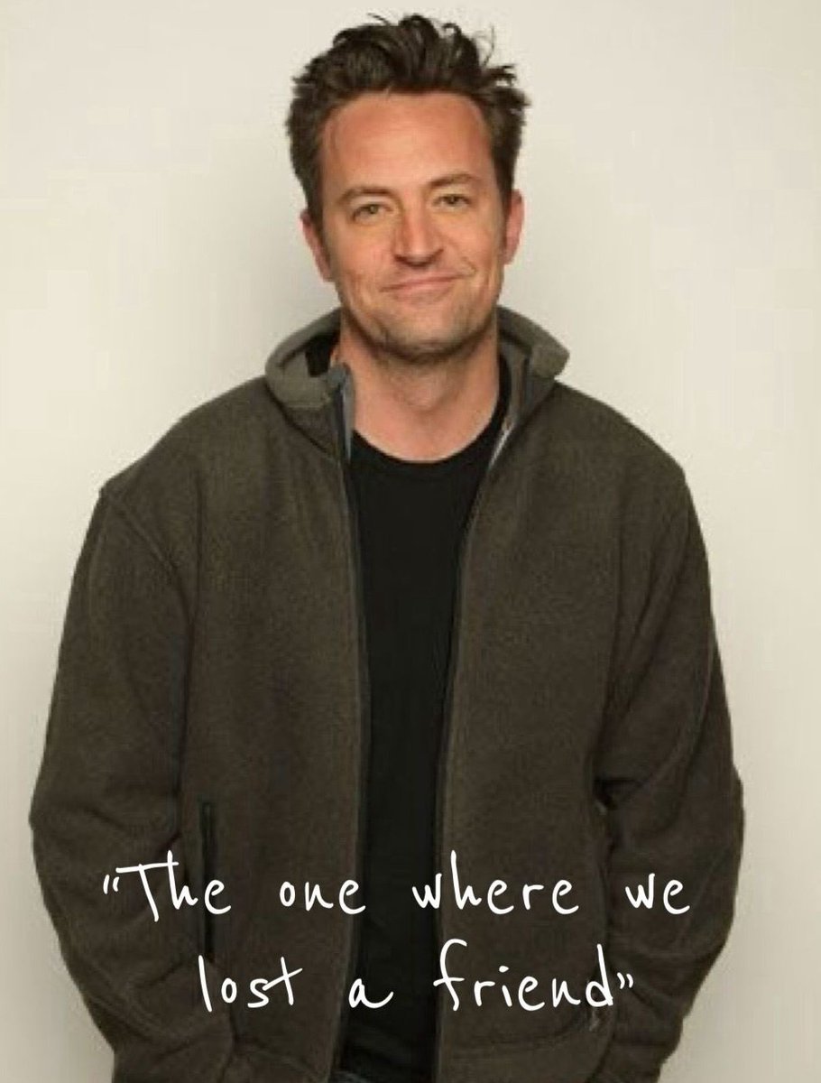 itsTarH's tweet photo. Goodbye Matthew Perry

Thank you for bringing Chandler Bing to life and all the wonderful childhood memories

Hope you're at peace now 🕊️ https://t.co/yDRneDEuMQ