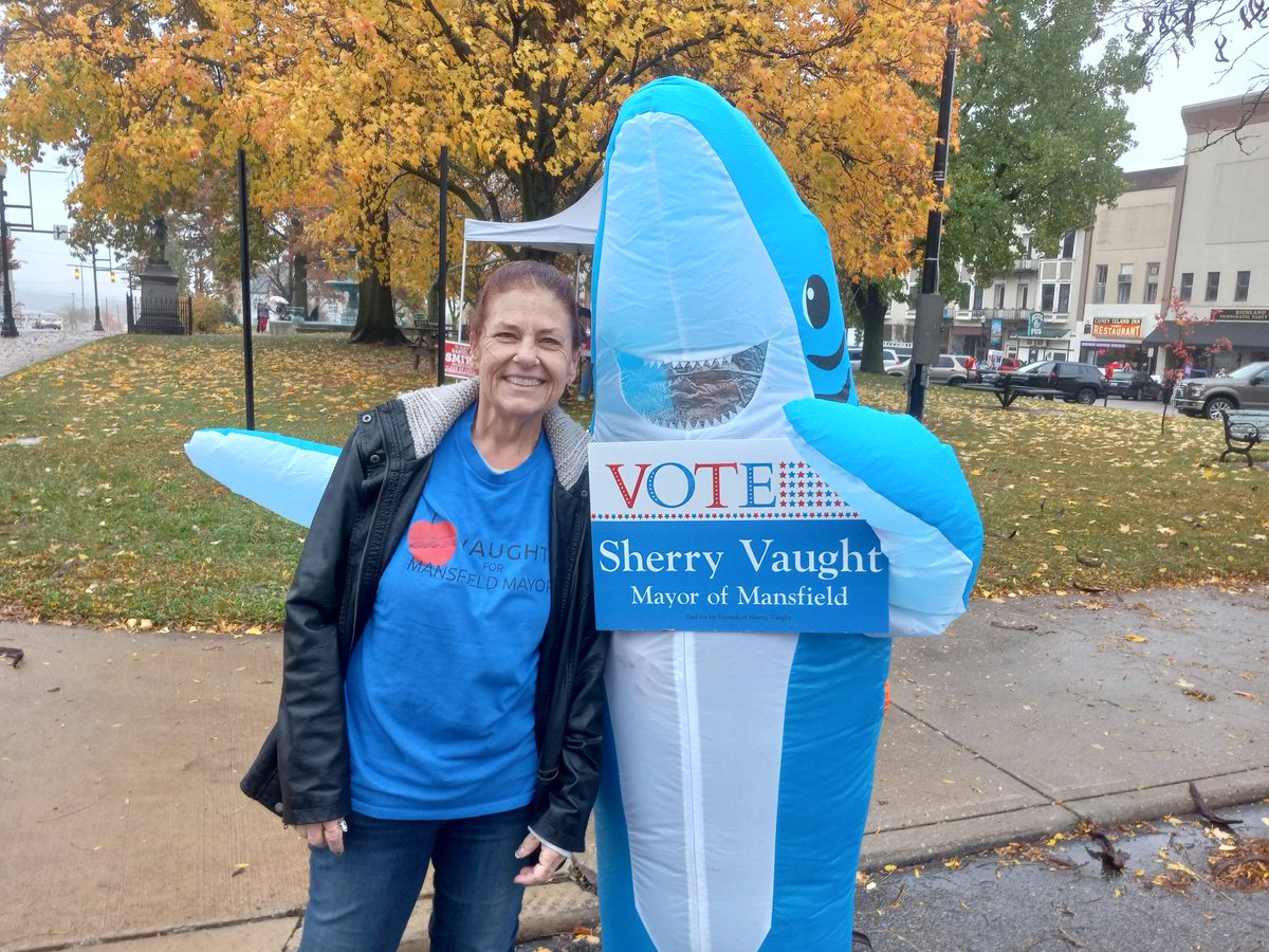 SherryForMayor's tweet photo. It rained but marched in the Mansfield Halloween parade! https://t.co/eNEO3aqq8s