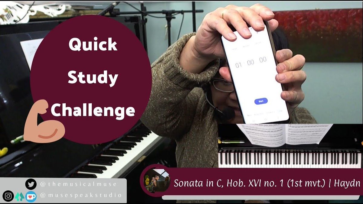 musespeakstudio's tweet image. Another #quickstudy challenge! Find out how long it took me to learn this #Haydn sonata: buff.ly/3QeEzKP #RCM #practicechallenge #practicetutorial