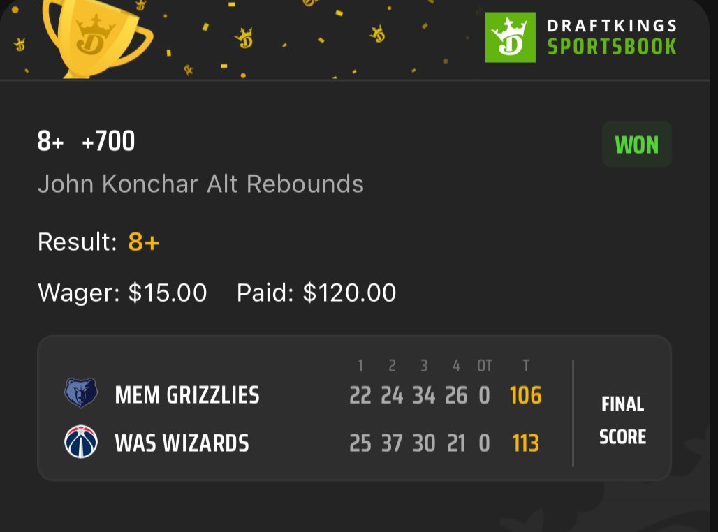 14-5 night from the crew in the NBA plus a +700 long shot. 

If you haven’t joined our discord you gotta join us today. #GamblingTwitter 

discord.gg/jkrucBCs