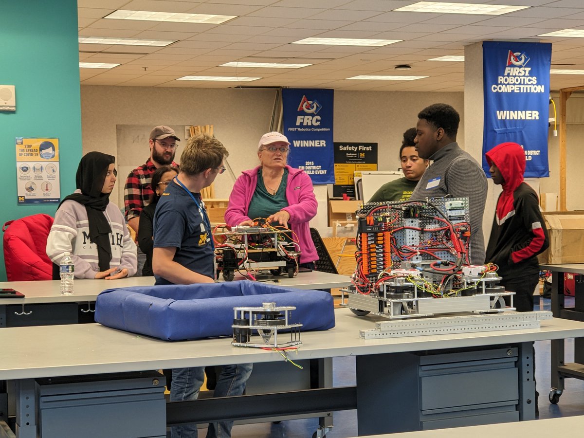 Today, we proudly presented a swerve seminar at <a href="/MEZDetroit/">The MEZ</a> made by our talented and hard-working student members! ❤️ We are passionate about helping FIRST Detroit teams and hope that by helping each other, we can become more competitive together. More to come!!