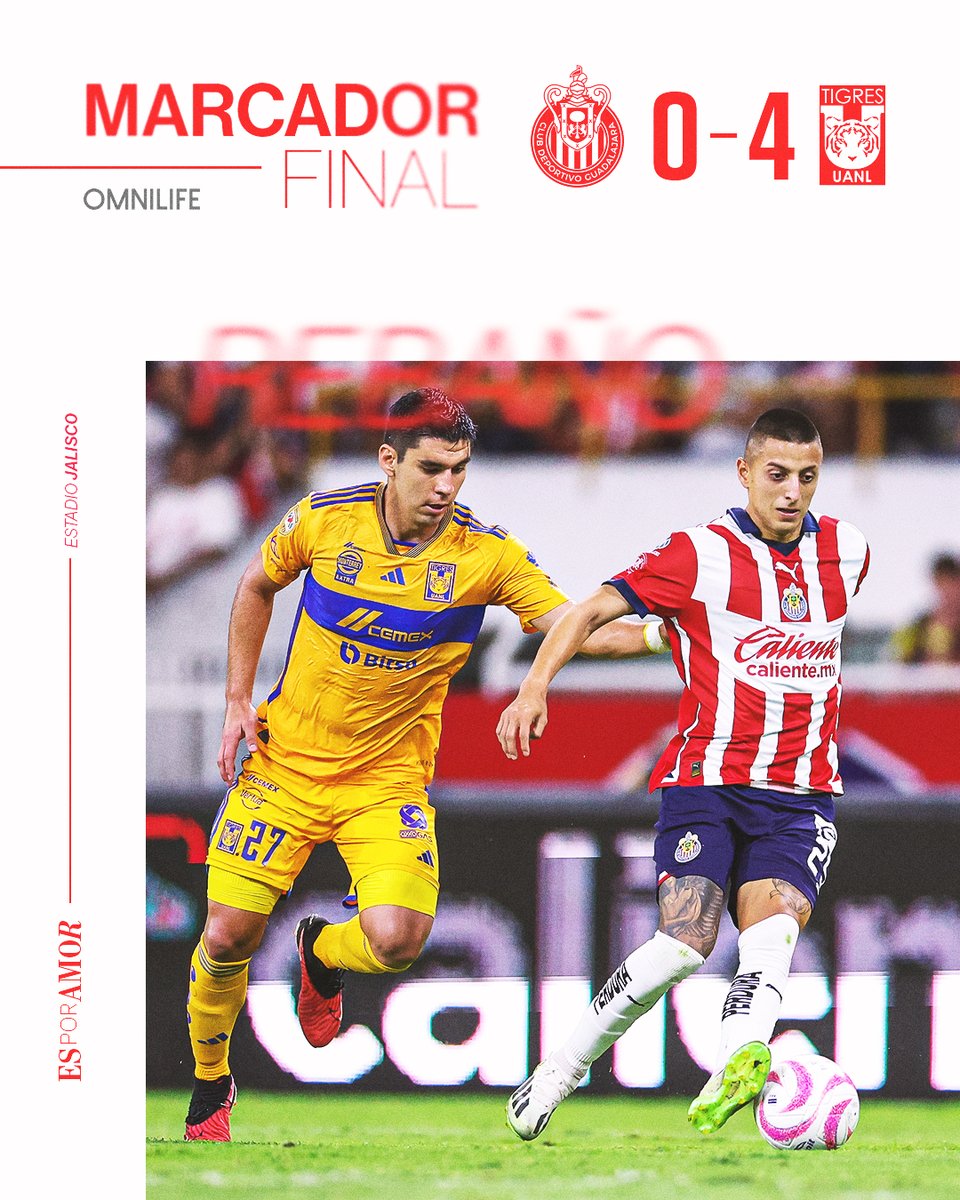 Chivas's tweet photo. Fin del partido. https://t.co/hEYbCQU4b0
