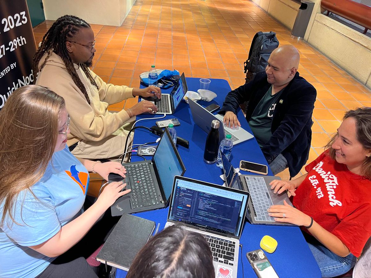 EthMiami's tweet photo. Burning the midnight oil with @TheVariable_C  team of hackers, as we code our way to victory at ETHMiami Hackathon! 🔥💻 #ETHMiami https://t.co/sPDjj6eXfY