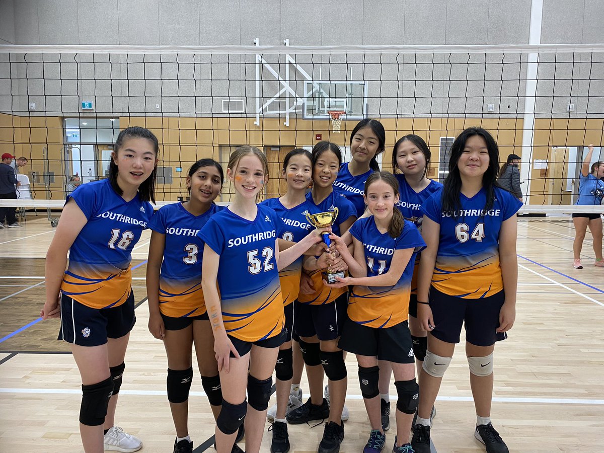 Grade 7 Girls Volleyball Team win gold at the Timberwolves/Spath Bear Cub Invitational Volleyball Tournament in Chilliwack this weekend. The team went 5-0 and defeated host school Stitos in the finals. Great job Storm!!