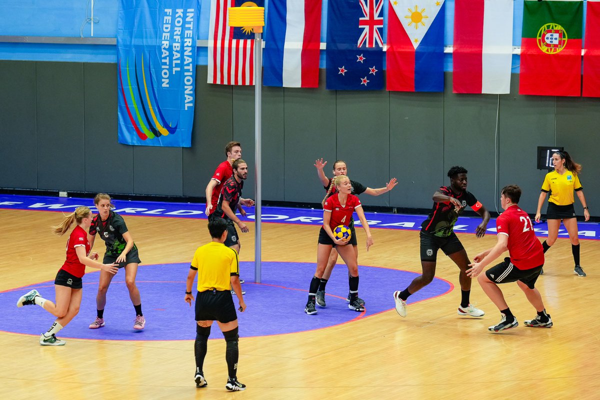 korfball's tweet photo. Final score: ENG 13-19 POR #For7thPlace | #WKC2023 #Day10
Match reports, video & images โบ https://t.co/cqCX2S8bJX
๐ท Krit Suttipithuk
๐ IKF World #Korfball Championship 2023
๐ 20-29/Oct | Taipei City
โท Qualifier event for @twg2025
#korfbal #TheMixedGenderSport #corfebol https://t.co/LbHP3jvC2D