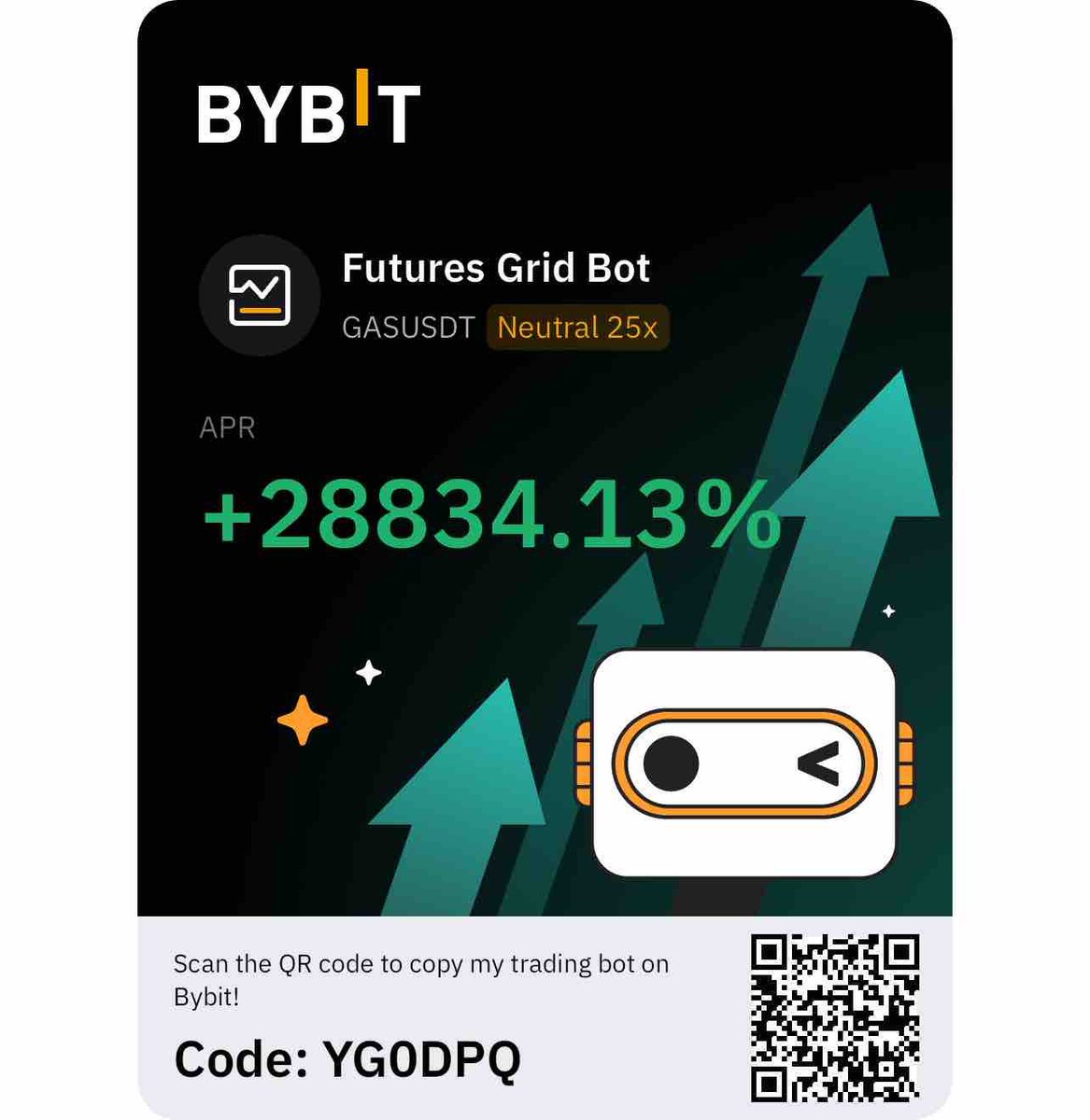 Invest a little, earn it back in no time! #bybit #bybitgridbot