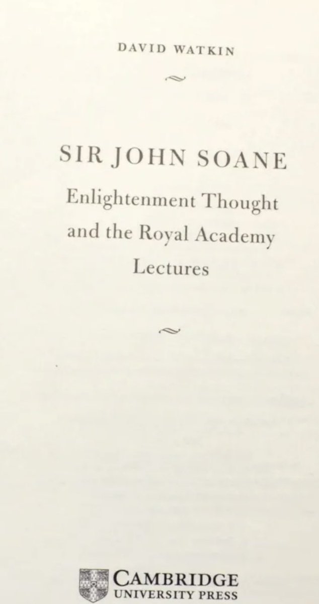 whitegoldsword's tweet photo. My latest epic read (when it arrives). ‘Sir John Soane. Enlightenment Thought and the Royal Academy Lectures’. 738 pages. #JohnSoane https://t.co/MTsiyLNcNG