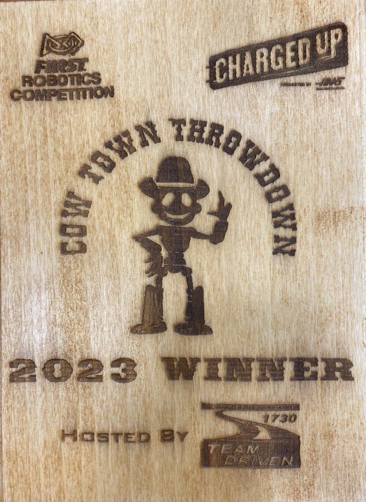 Broncobots1987 (@broncobots1987) on Twitter photo Amazing battle this weekend at the 2023 CowTown ThrowDown! Thanks to our alliance partners <a href="/5013trobots/">Trobots 5013</a>, <a href="/teamstealth1802/">Team Stealth 1802</a>, and <a href="/frc5126/">FRC 5126</a>. It was truly a full team effort to get the win!
Thanks to <a href="/1730teamdriven/">Team Driven 1730</a> for being incredible hosts! Amazing battle this weekend at the 2023 CowTown ThrowDown! Thanks to our alliance partners <a href="/5013trobots/">Trobots 5013</a>, <a href="/teamstealth1802/">Team Stealth 1802</a>, and <a href="/frc5126/">FRC 5126</a>. It was truly a full team effort to get the win!
Thanks to <a href="/1730teamdriven/">Team Driven 1730</a> for being incredible hosts!
